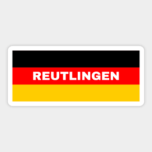 Reutlingen City in German Flag Sticker